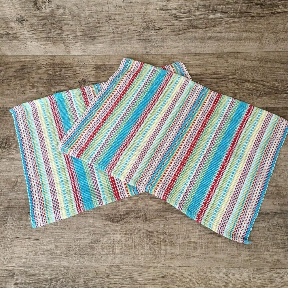 The Pioneer Woman Classic Chunky Stripe Placemat, Multicolor SET OF 6